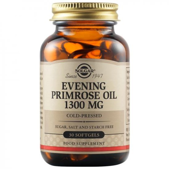 Evening Primrose, Ulei de Luminita Noptii, 1300 mg, 30 capsule, Solgar
