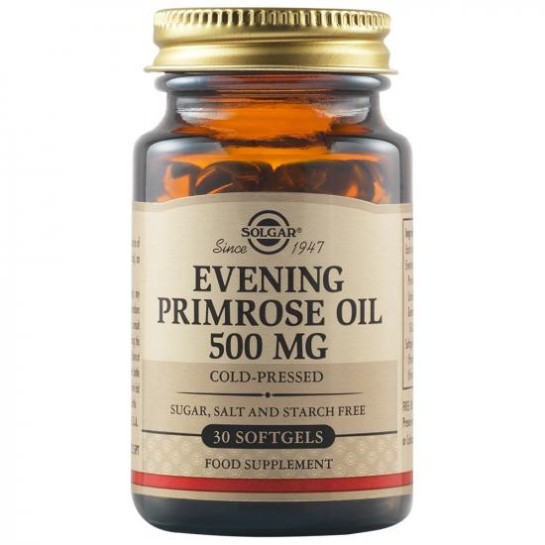 Evening Primrose, Ulei de Luminita Noptii , 500 mg, 30 capsule, Solgar