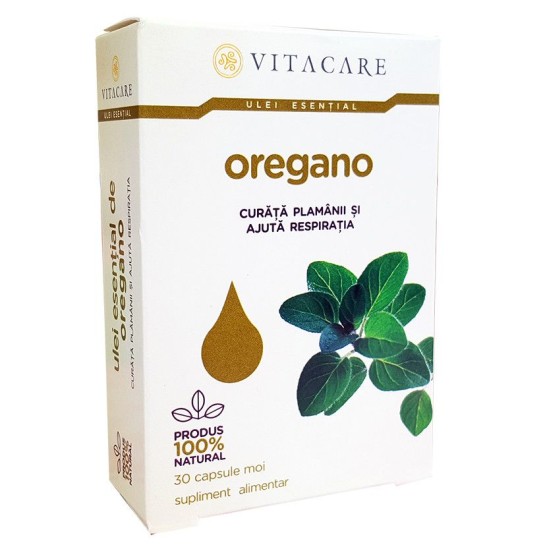 Ulei esential oregano, 30 capsule, Vitacare