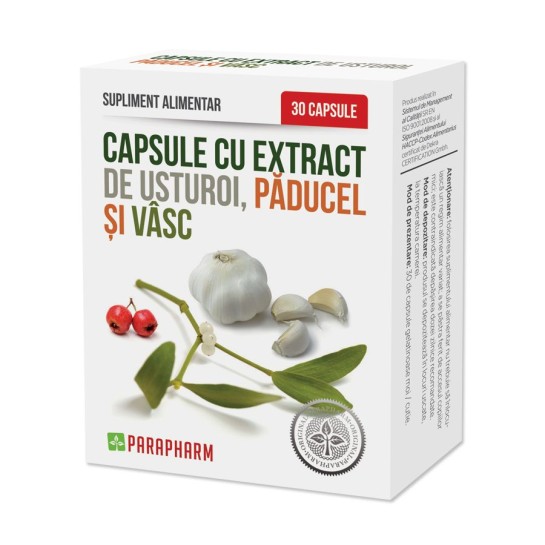 Usturoi+Paducel+Vasc 30 capsule