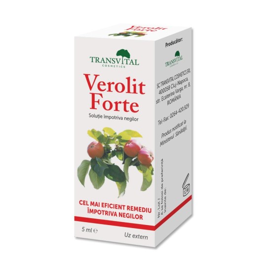 Verolit Forte solutie impotriva negilor, 5 ml, Transvital