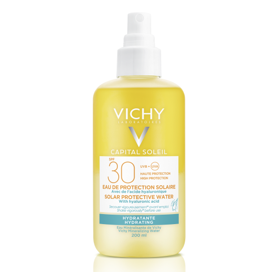 VICHY Capital Soleil SPF30+ apă de protectie solară hidratantă, 200ml