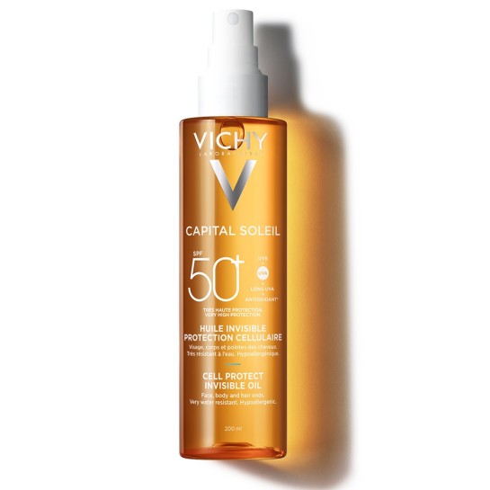 VICHY Capital soleil SPF50+ cell protect ulei invizibil 200ml