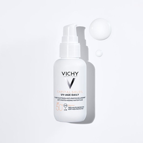 VICHY Capital soleil spf50+ uv age fluid anti-imbatranire nuantator 40ml