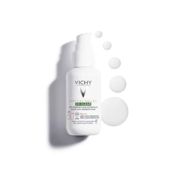 VICHY Capital Soleil spf50+ uv clear fluid anti-imperfectiuni 40ml