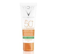 VICHY Capital Soleil SPF50+ crema matifianta 3 in 1 anti-stralucire, 50ml