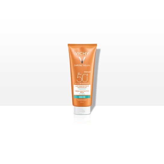VICHY Capital Soleil SPF50+ lapte hidratant fată si corp, 300ml