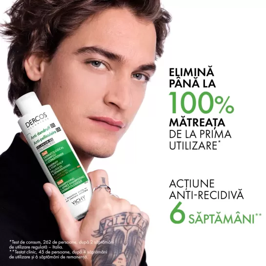 Vichy Dercos, sampon si balsam antimătreată 2 in 1, 390ml