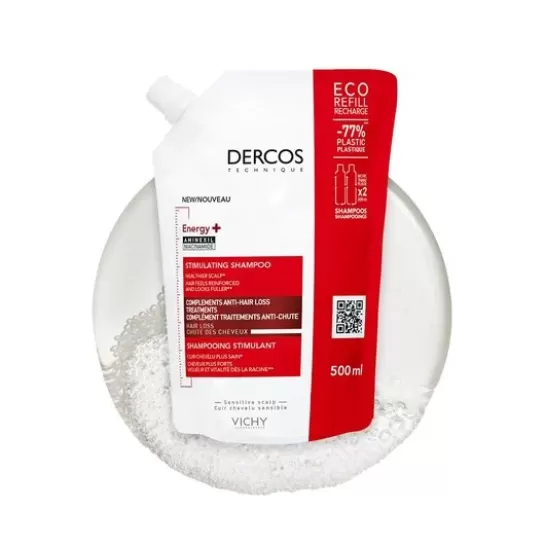 VICHY Dercos Sampon energy+ cu aminexil ECO 500ml