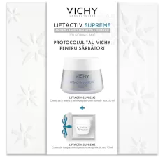 Pache Promotional Vichy Liftactiv supreme crema antirid ten normal-mixt 50ml + crema de noapte 15ml