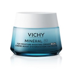 VICHY Mineral 89 rich, Crema intens hidratanta 72h pentru ten uscat, 50ml