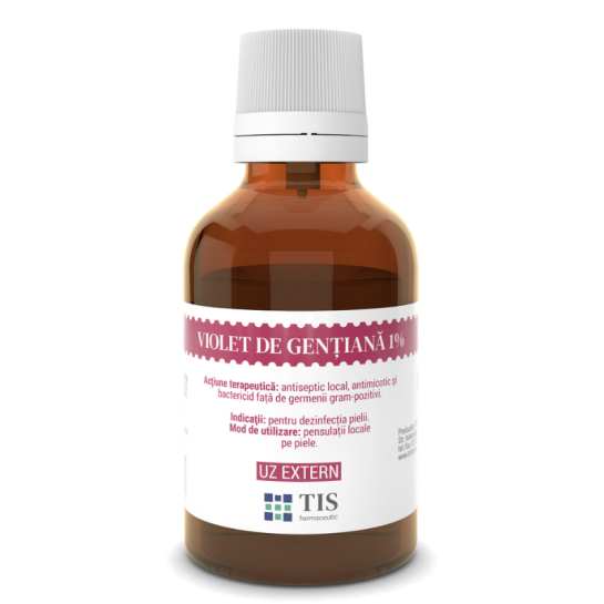 Violet de gentiană, 1%, Tis (elaborare)