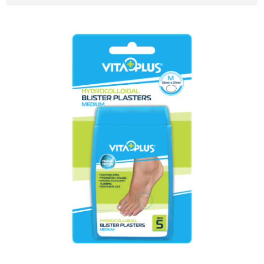 Vita Plus Plasturi cu hydrocoloid pentru bataturi medium (VP61543)