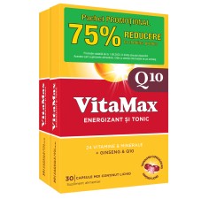 Vitamax Q10 30+30cpr la 75% reducere