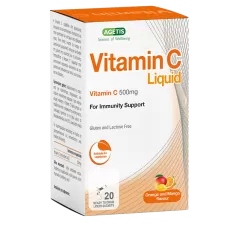 Vitamin C liquid 500mg solutie 20 plicuri, Agetis
