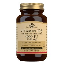 Vitamin D3 4000 UI, 60 capsule, Solgar
