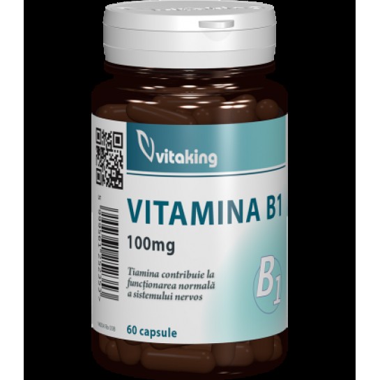 Vitamina B1, 100 mg, 60 capsule, Vitaking