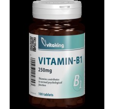Vitamina B1, 250 mg, 100 capsule, Vitaking