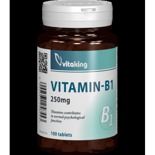 Vitamina B1, 250 mg, 100 capsule, Vitaking