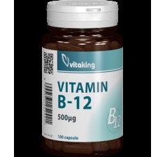 Vitamina B12, 500 mcg, 100 capsule, Vitaking