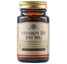 Vitamina B6 100 mg, 100 capsule, Solgar