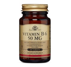 Vitamina B6 50 mg, 100 tablete, Solgar