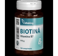 Vitamina B7 (biotina), 900 mcg, 100 capsule, Vitaking