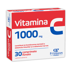 Vitamina C 1000 mg, 30 comprimate filmate, Fiterman