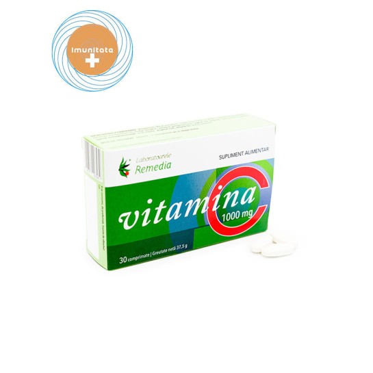 Vitamina C 1000mg, 30 comprimate, Remedia