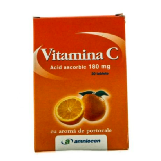  Vitamina C 180mg portocale 20cpr Amniocen  