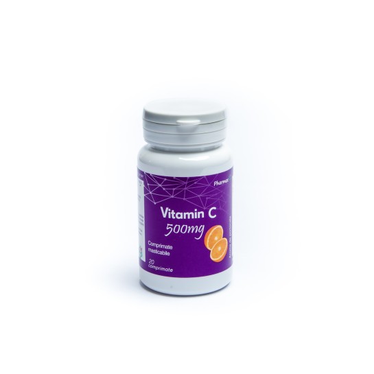 Vitamina C 500mg + Echinaceea, 20 comprimate, Pharmex