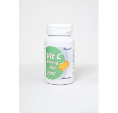 Vitamina C 500mg + Zinc, 30 comprimate, Pharmex