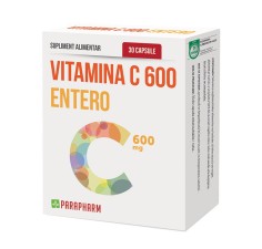Vitamina C 600 Entero 30 capsule, Parapharm