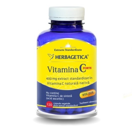 Vitamina C forte  120 capsule, Herbagetica