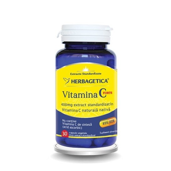 Vitamina C forte 30 capsule, Herbagetica