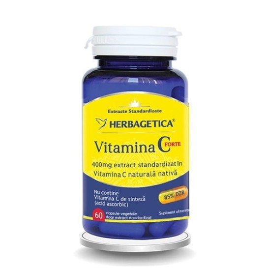 Vitamina C forte 60 capsule, Herbagetica