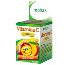 Vitamina C Junior, 30 comprimate masticabile, Beres