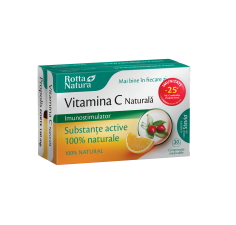 Vitamina C naturala 30 capsule + Propolis forte 150mg, 30 capsule, Rotta Natura