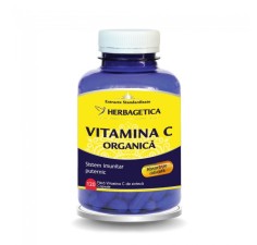 Vitamina C organica 120 capsule, Herbagetica