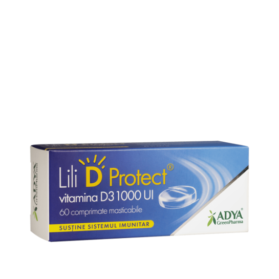 Vitamina D3 1000 UI Protect, 60 comprimate