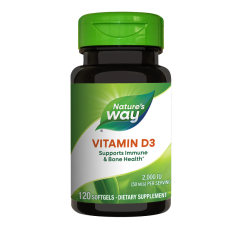 Vitamina D3 2000 UI Nature's Way, 120 capsule, Secom