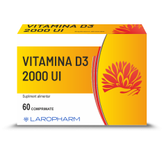 Vitamina D3 2000UI 60 comprimate, Laropharm