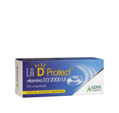 Vitamina D3 2000 UI Protect, 60 comprimate, Adya Green Pharma