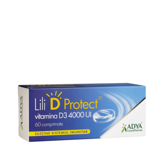 Vitamina D3 4000ui Protect, 60 comprimate