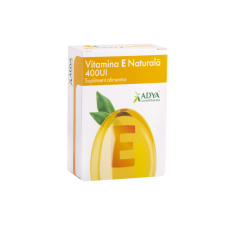 Vitamina E Naturala 400UI, 30 capsule gelatinoase moi, Adya Green Pharma