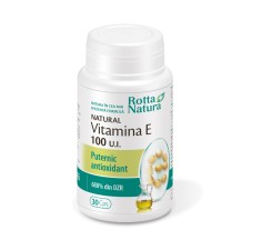Vitamina E naturala 100ui, 30 capsule, Rotta Natura