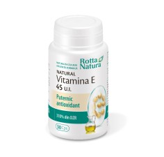 Vitamina E naturala 45ui, 30 capsule, Rotta Natura