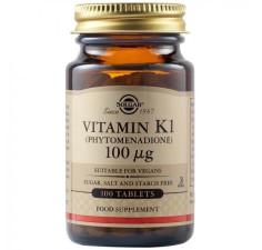 Vitamina K1 100 mcg, 100 tablete, Solgar