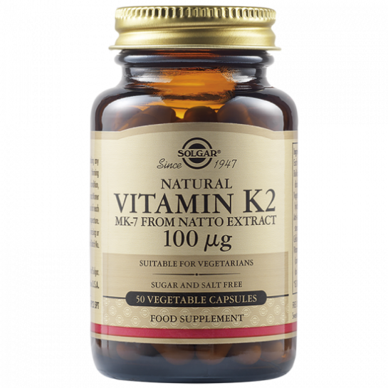 Vitamina K2 100 ug, 50 capsule, Solgar