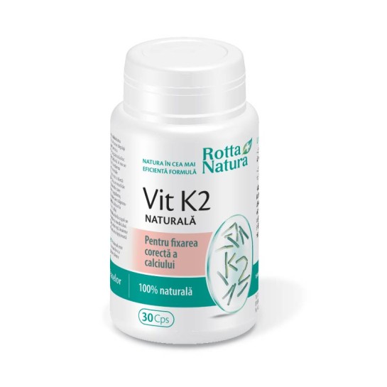 Vitamina K2 naturală, 30 capsule, Rotta Natura